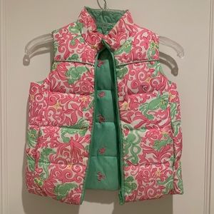 LILLY PULITZER Reversible Puffer Vest!